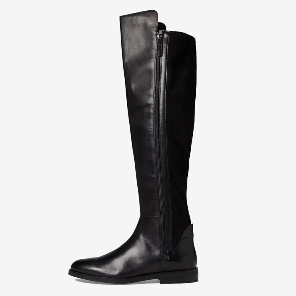 Cole Haan Chase‎ Tall Boots in Black Leather, 7, NWOB